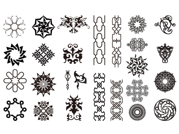 Go&nbsp;Media出品潮流矢量素材Set15-arabesque