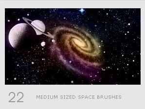 很酷的宇宙星河PHOTOSHOP笔刷！