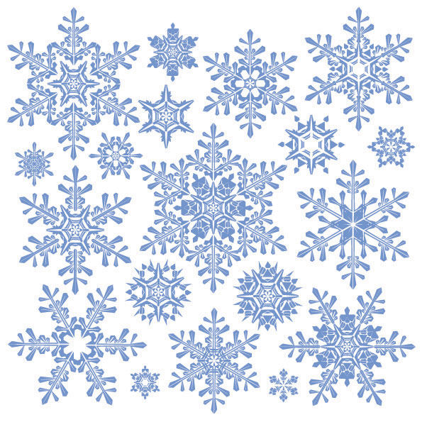 多款雪花矢量素材-2