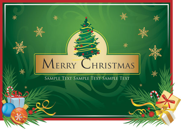 merry christmas 矢量素材