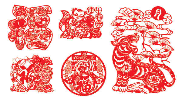 中国剪纸矢量素材
