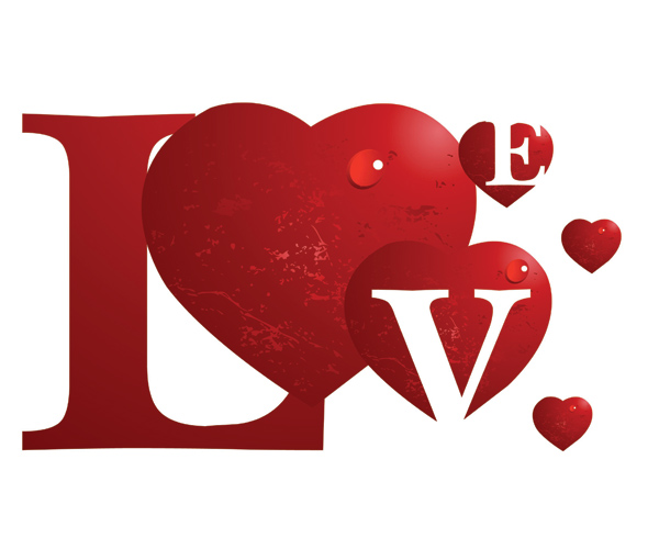 特别的love矢量素材