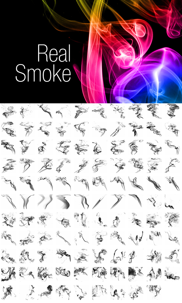 RealSmoke眩光烟雾PHOTOSHOP笔刷!