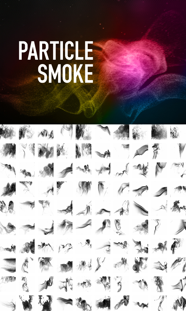 ParticleSmoke眩光烟雾PHOTOSHOP笔刷!