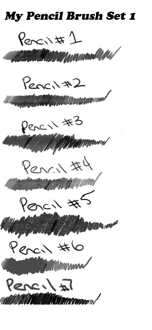 手绘铅笔画、素描专用铅笔PS笔刷