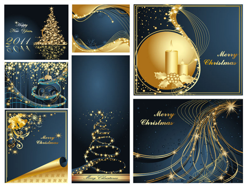 Christmas Background 梦幻圣诞背景矢量素材（一）
