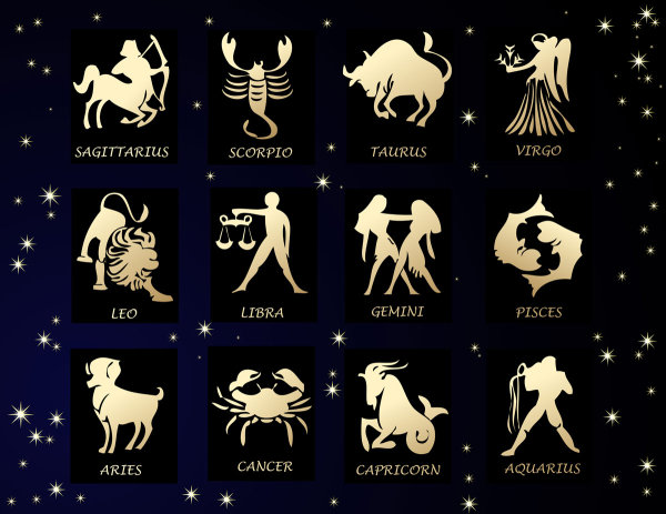 十二星座&mdash;矢量素材