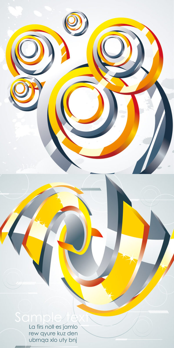 金属漩涡&mdash;&mdash;矢量素材