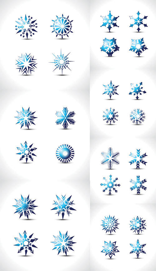 特别的雪花矢量素材