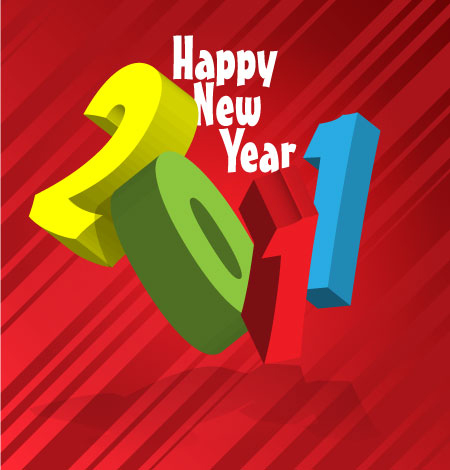 2011立体字矢量素材-2