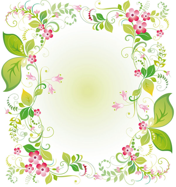 精美鲜花花边03&mdash;&mdash;矢量素材