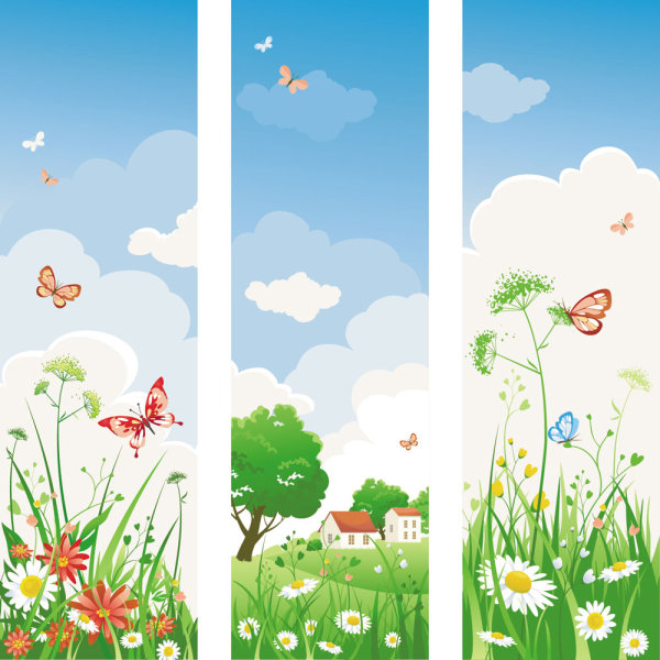 春意盎然的banner04&mdash;&mdash;矢量素材