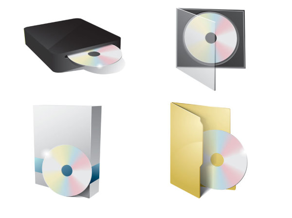CD-ROM icon 02 - vector material