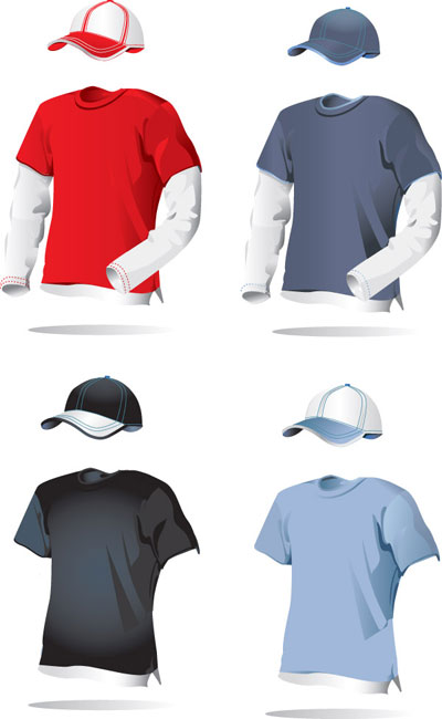 空白服装矢量素材-1