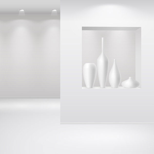 展厅画廊模板矢量素材-3