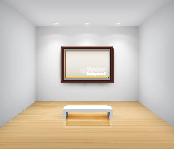 画廊的宣传框01&mdash;&mdash;矢量素材