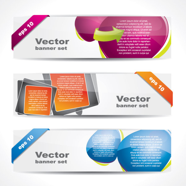 网页banner精品01&mdash;&mdash;矢量素材