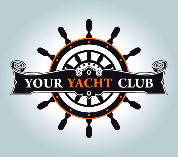 Ship rudder - vector