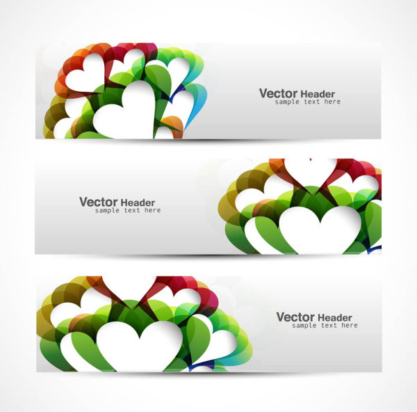 抽象的现代图形banner03——矢量素材