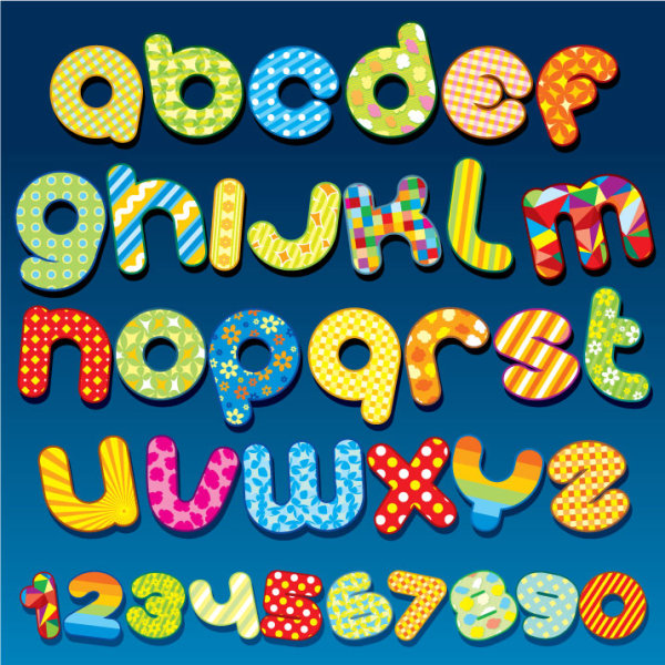 Letter design 02 - vector material