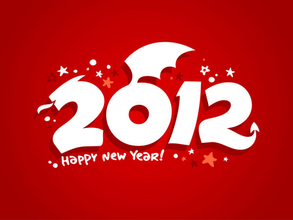 Creative 2012 Fonts 04 - vector material