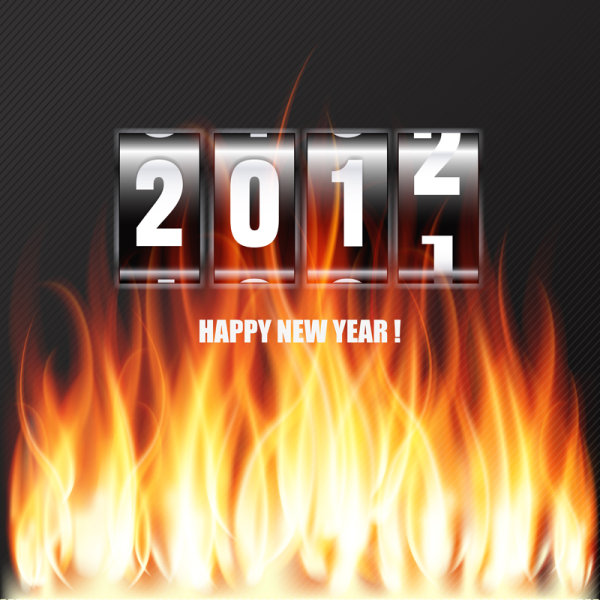 2012 WordArt background 01 - vector material