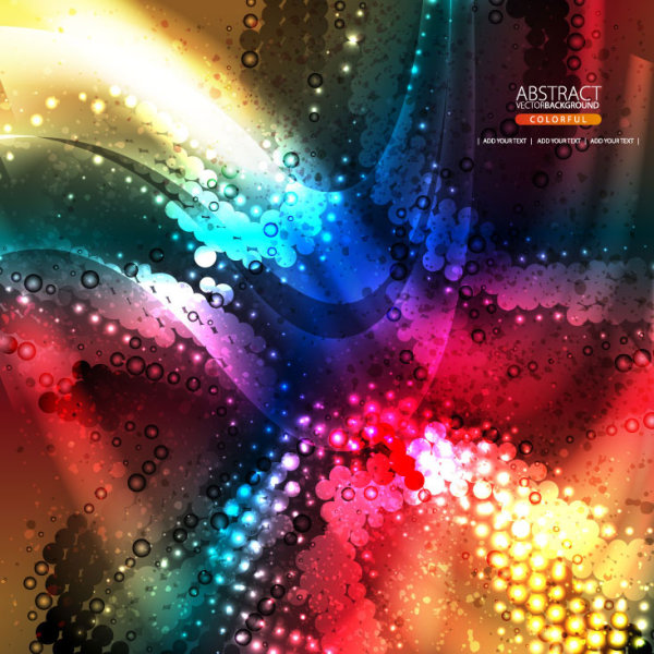 The brilliant dynamic flow color 02 - Vector