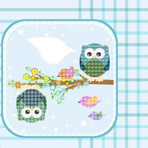 Cute cartoon illustrator 05 - vector material