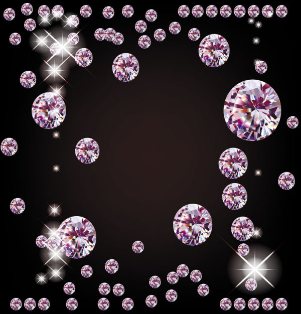 Dazzling diamonds 02 - vector material