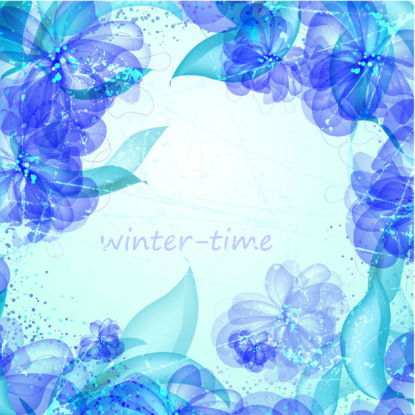Colorful flowers background 02 - vector material