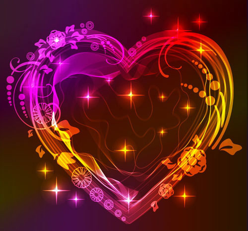 Valentine gorgeous light 05 Vector
