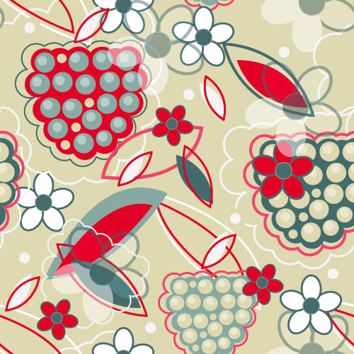 Cartoon pattern pattern 01 - vector material