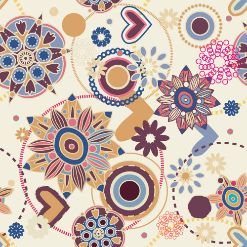 Cartoon pattern pattern 04 - vector material