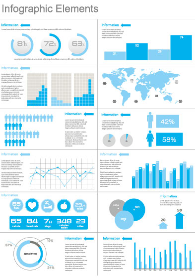 Business information data 03 - vector material