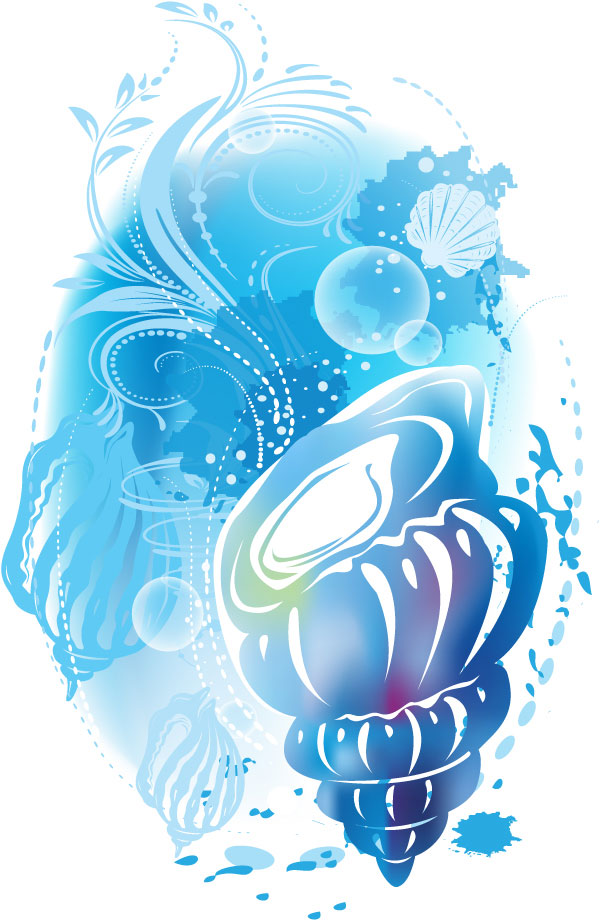 Brilliant illustrator background 04 - vector material