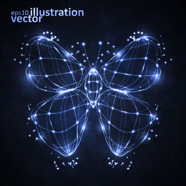 Colorful Butterfly 02 - vector material
