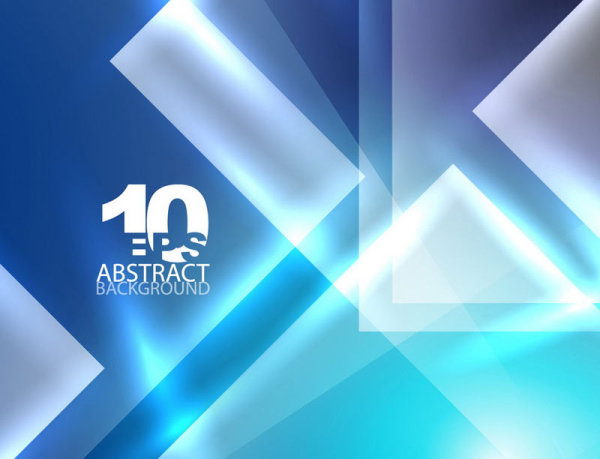Blue dynamic background 05 - vector material