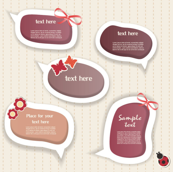 Beautifully Dialog 03. - Vector material