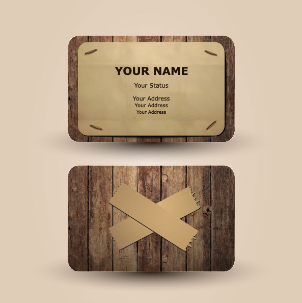 Retro card 01 - vector material