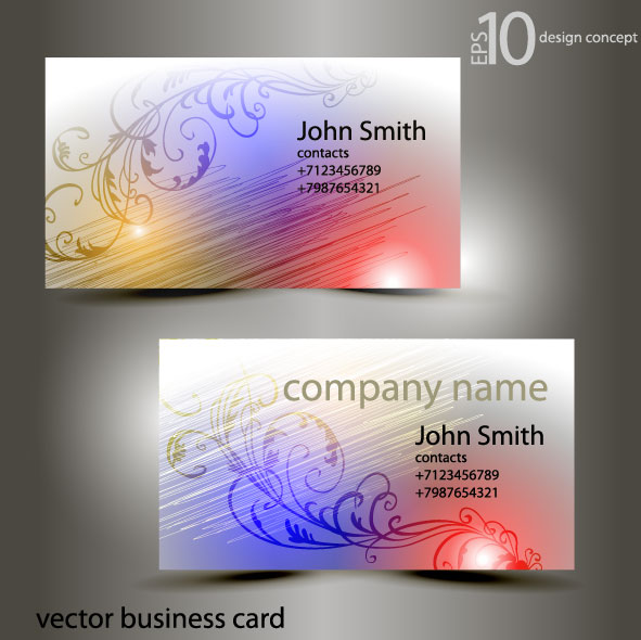 European pattern cards 01 - vector material