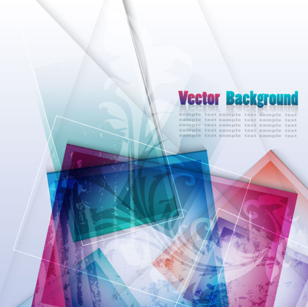 Colorful abstract background 02 - vector material