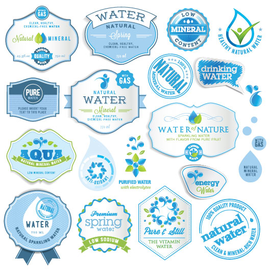 European beautifully stickers 04 - vector material