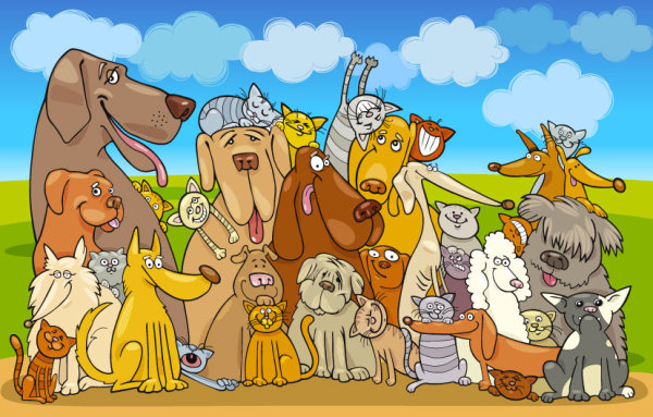 Cartoon animals 02 - vector material