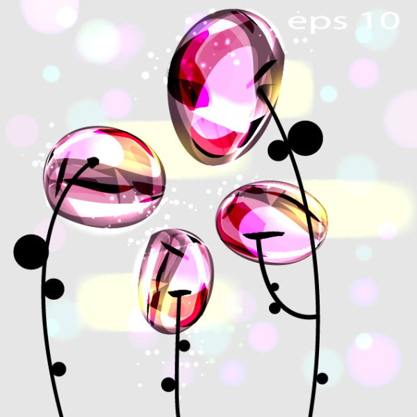 Glass texture Creative Design 03 - vector material