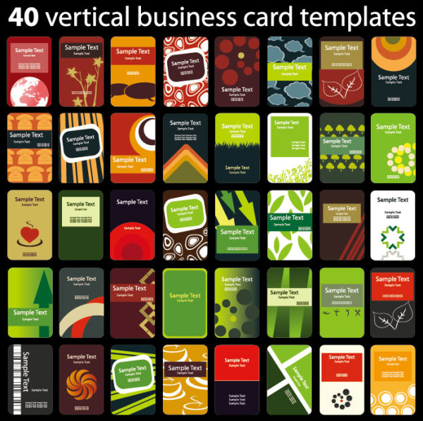 Beautifully card template 01 - vector material