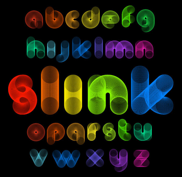 Creative alphabet design 01 - vector material