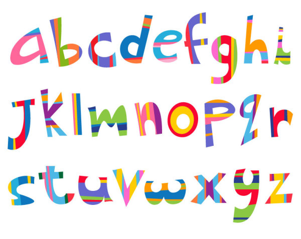 Creative alphabet Design 10 - vector material