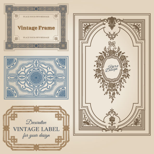 Classic pattern border 05 - vector material