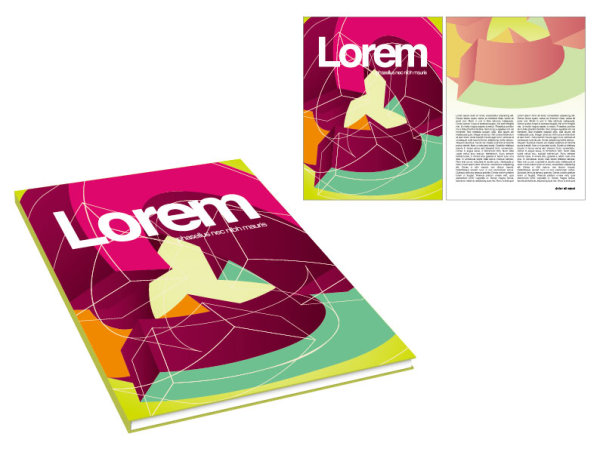 Cover the trend template 01 - vector material
