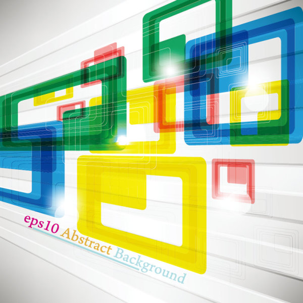 Colorful fashion background 04 - vector material